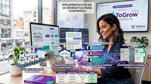 IA generativa para creación de contenido: cómo usarla sin perder la voz de tu marca IA generativa para creación de contenido